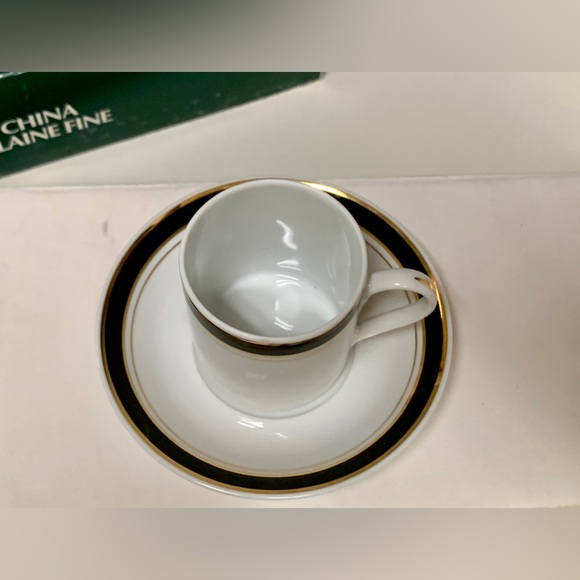 Vintage Brand New Old Stock Unused ESPRESSO SERVICE For 4 Cup & Saucer Set - Picture 4 of 12